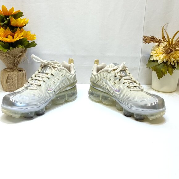 Nike VaporMax 360 "Cream" Athletic Sneakers CK2719-200 Iridescent Swoosh WMNS 10 - Picture 6 of 10